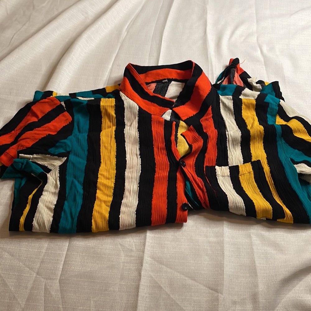Mens Colorful Button Down - Picture 3 of 3